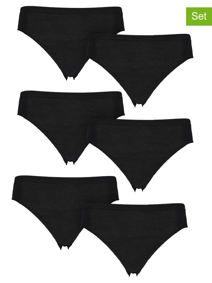 

PETITE FLEUR Комплект из 6 штук: черные трусы