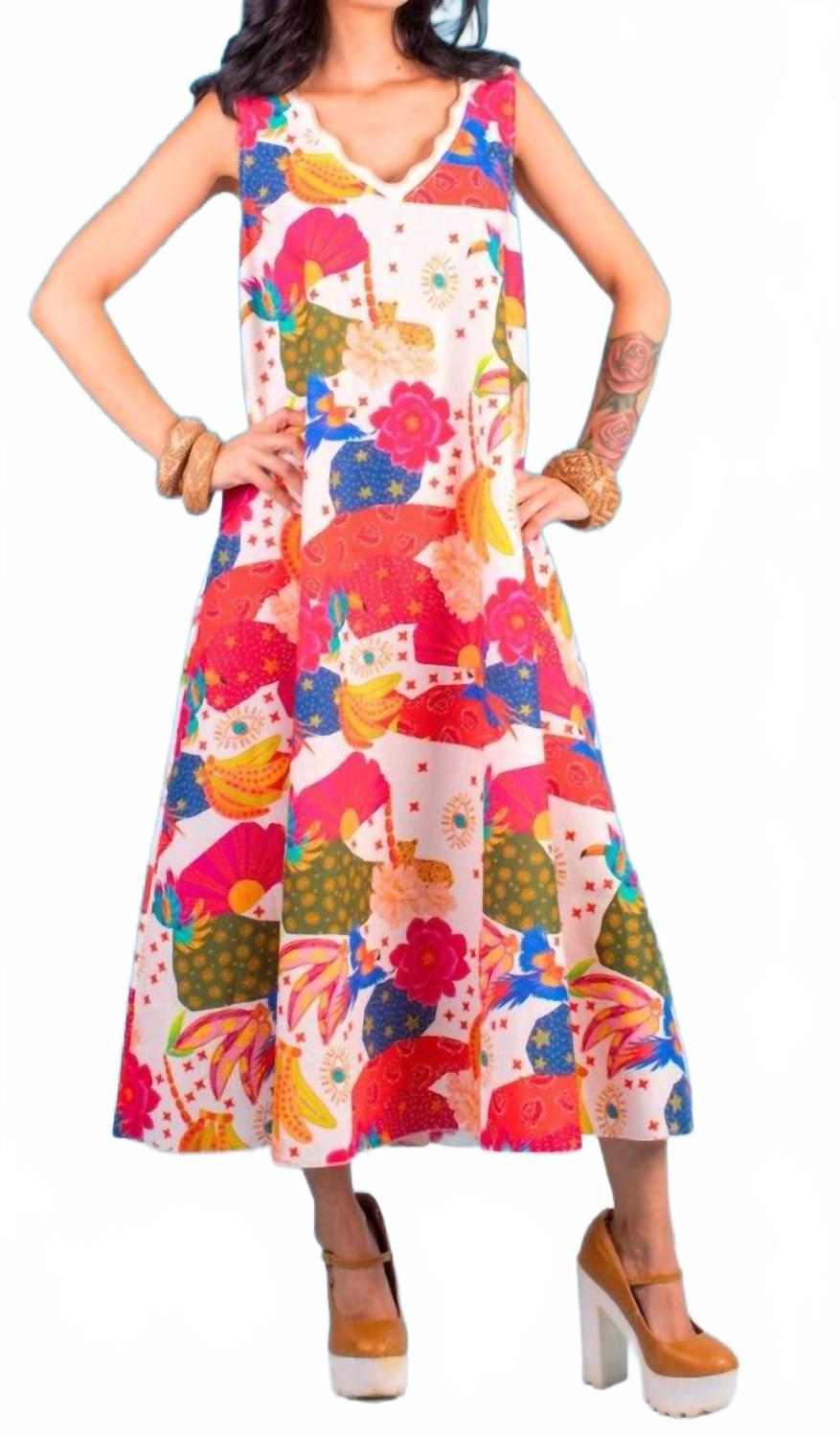 

Платье макси La Caraibica с V-образным вырезом белого цвета Gigi Moda, белый