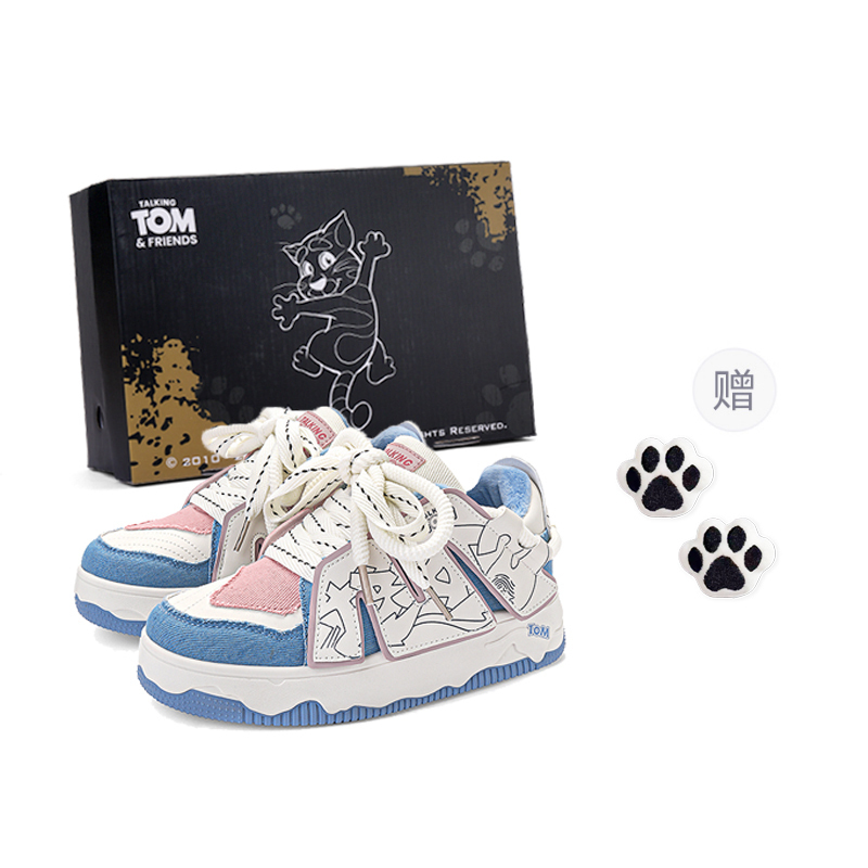 

Теплые противоскользящие и износостойкие балансировочные легкие дышащие низкие кроссовки для скейтбординга Unisex TALKING TOM, maris sal milk синий fleece-lined (upgraded with shoe buckle)