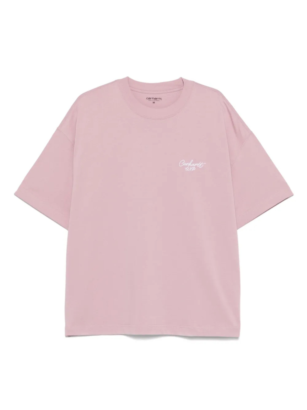 

Carhartt WIP футболка Signature Script, розовый