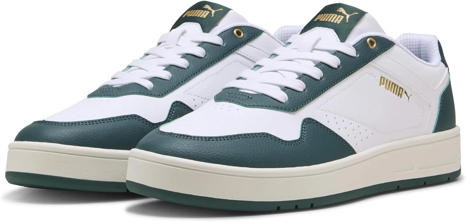 Мужские спортивные кроссовки Puma Court Classic 353780, белый/золотой — фото 2