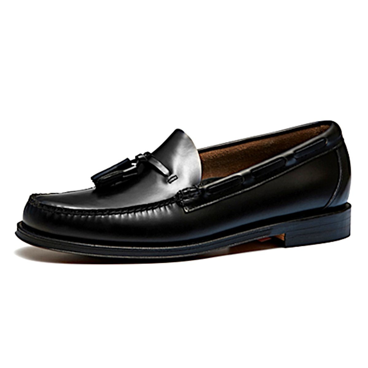 Мужские лоферы LARKIN BA11015H с кисточками и кожаной подошвой G.H.Bass, Black — фото 3