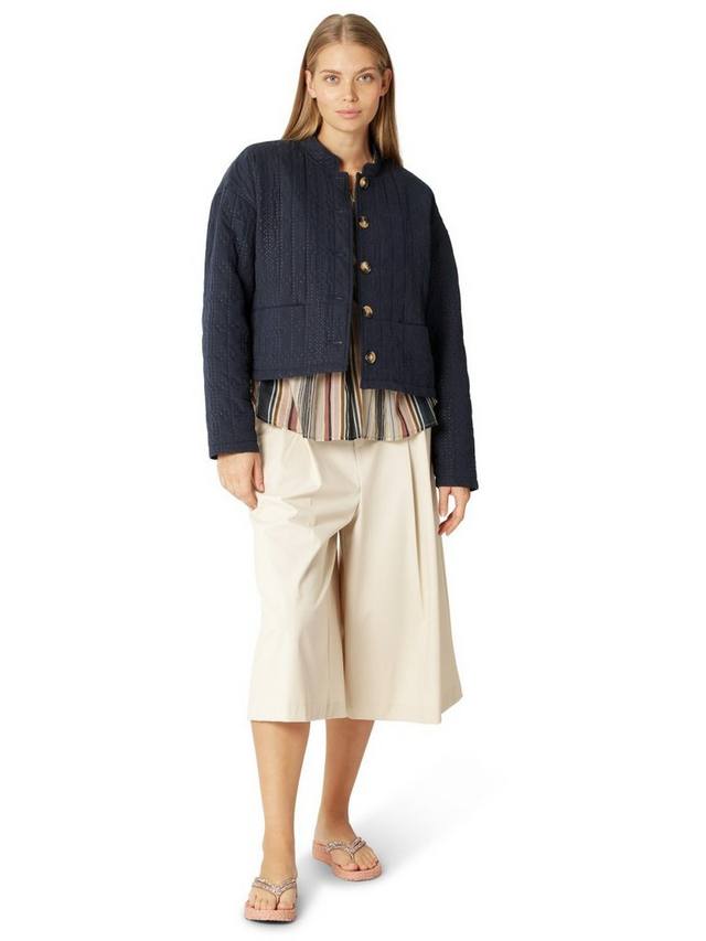 

Стёганая короткая куртка Ilse Jacobsen Hornbæk, Dark Indigo