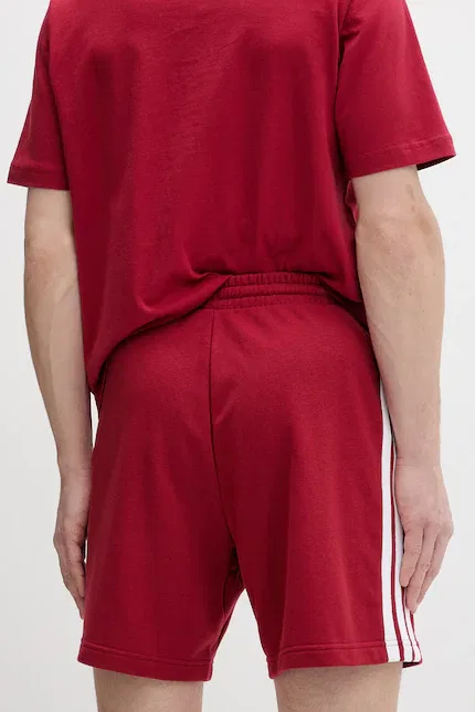 Шорты из эластичного материала Adidas, красный — фото 3