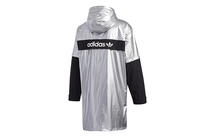 Куртка-ветровка с капюшоном Liquid Metal Wb Sports Adidas Originals, цвет Dark silver metal — фото 2
