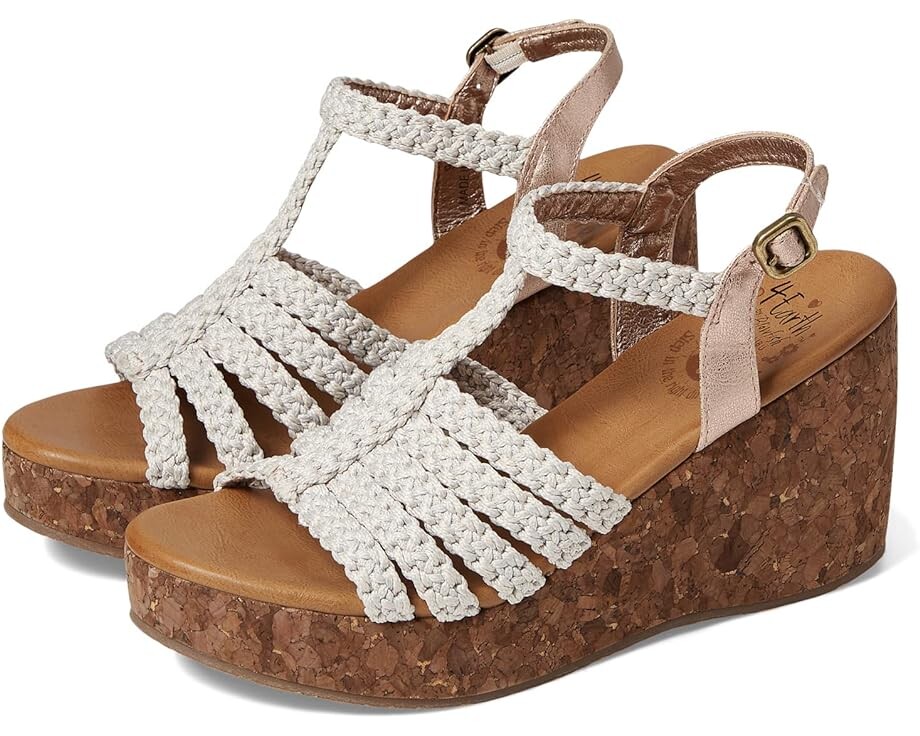 

Туфли Blowfish Malibu Palermo, цвет Natural Combo Recycled Macram Webb/Rose Gold
