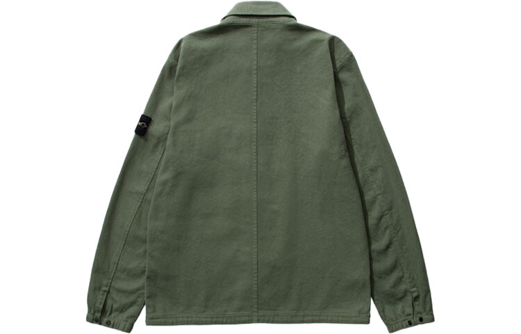 Куртка мужская Stone Island на молнии, зеленый — фото 2