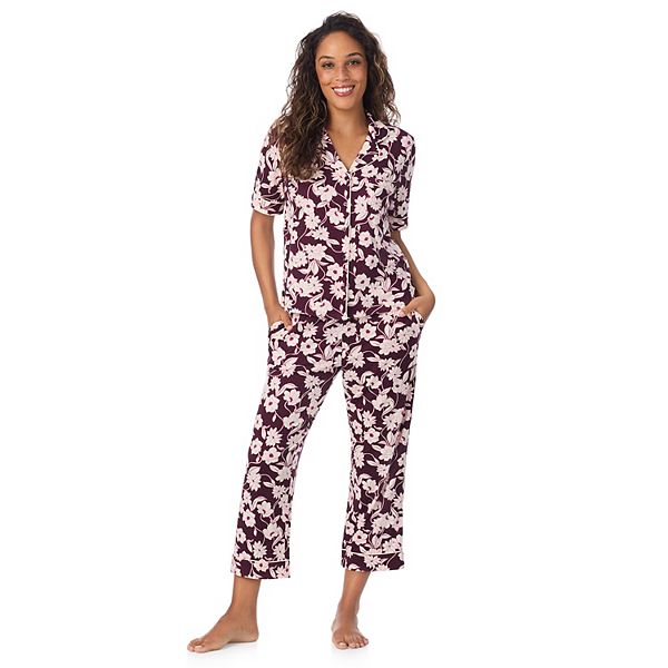 

Женский комплект пижамы с длинным рукавом и вырезом Draper James, Mod Floral