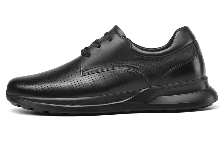 

He Jinchang Дышащие низкие повседневные туфли мужские черные