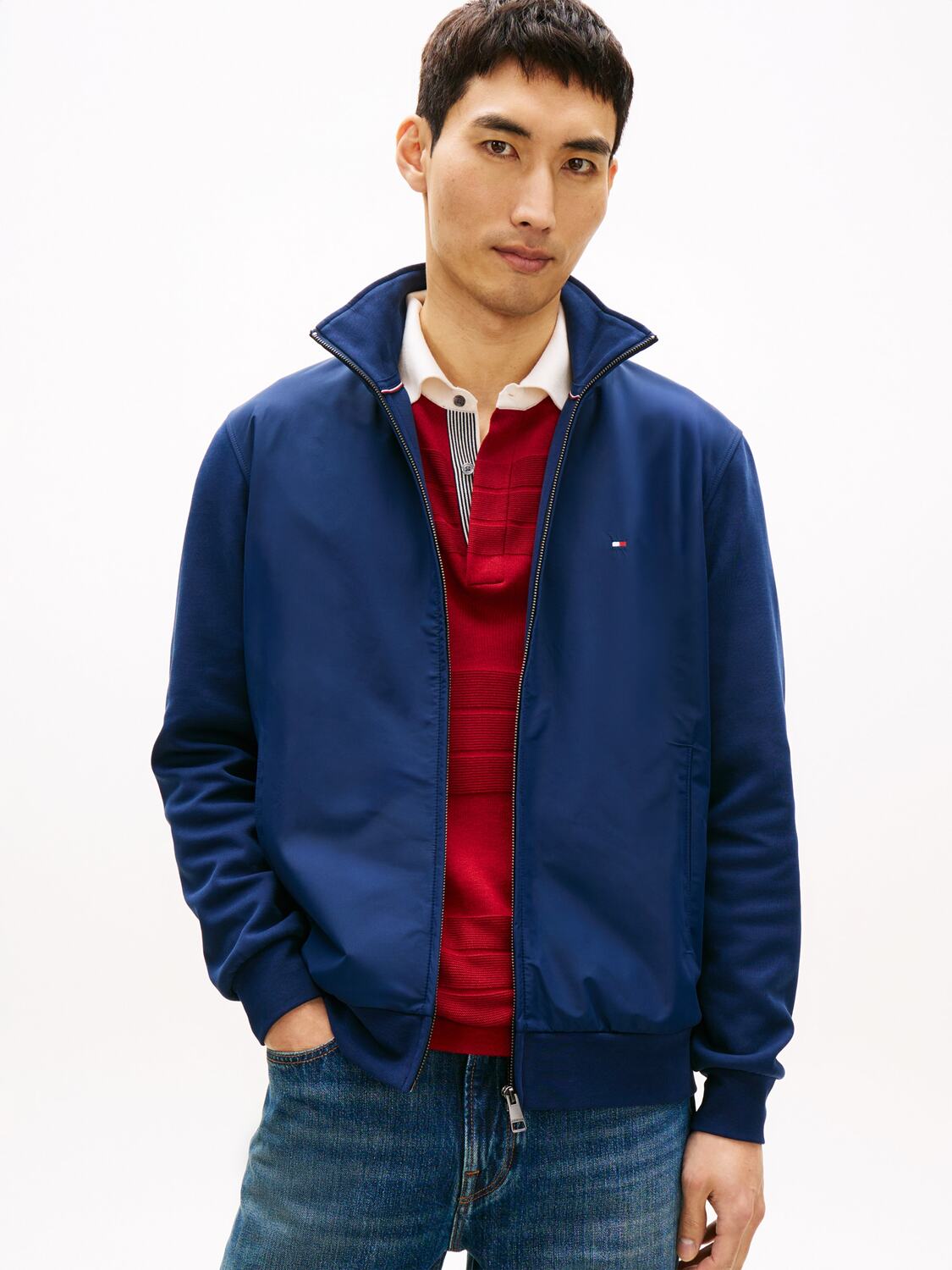 TOMMY HILFIGER Толстовка с молнией 'ESSENTIAL' в цвете Navy — фото 3