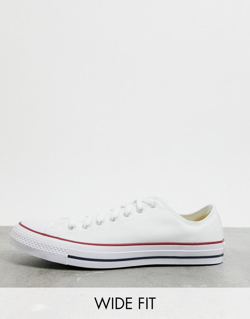 

Converse – Chuck Taylor All Star Ox – Широкий крой – Белые кроссовки, Белый, Converse – Chuck Taylor All Star Ox – Широкий крой – Белые кроссовки