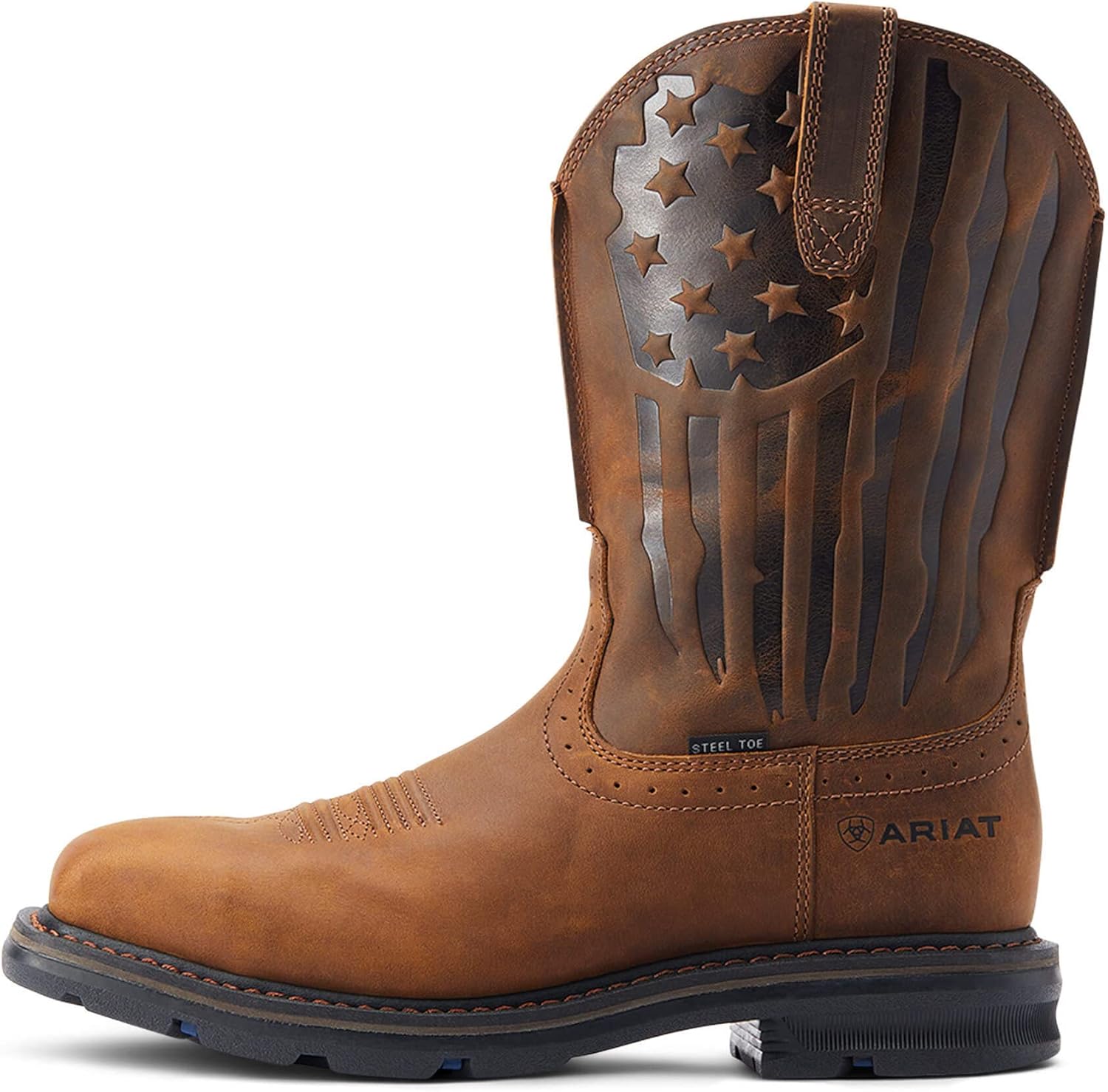 Мужские ботинки Ariat Sierra Shock Shield с защитным металлическим носком, коричневый — фото 2