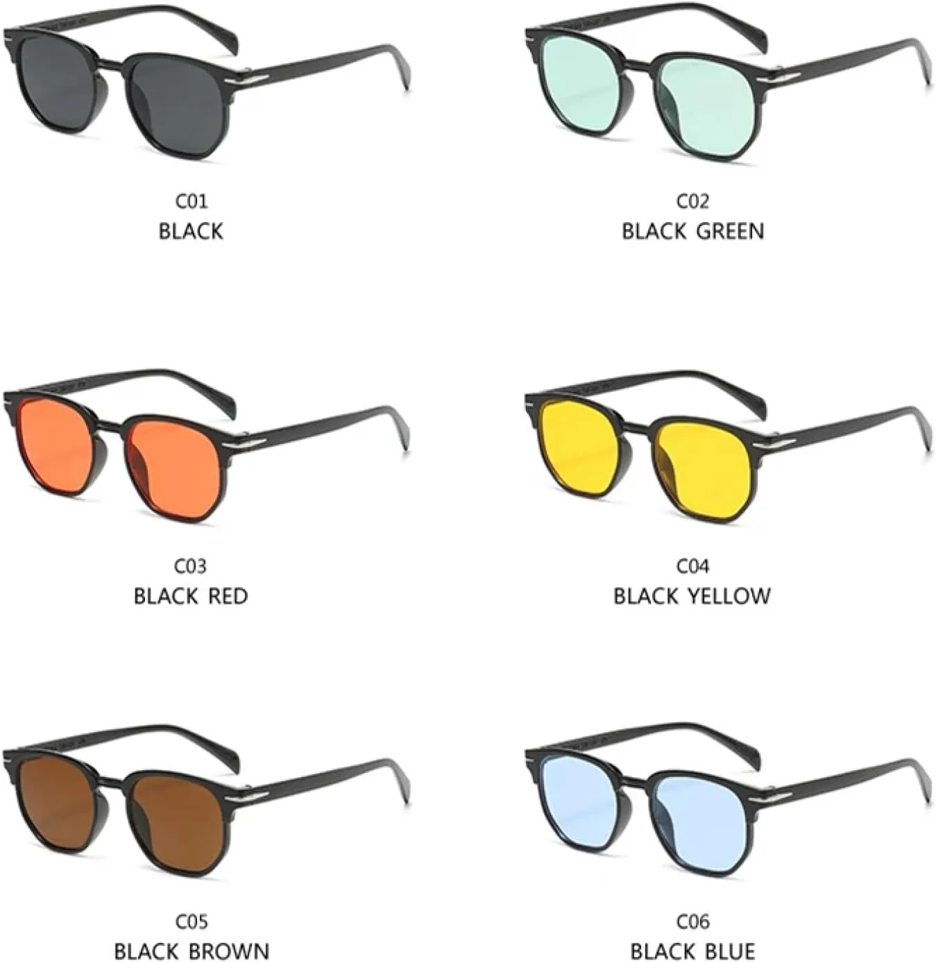 

Солнцезащитные очки с защитой от УФ-излучения UV400 | Овальные цветные линзы | для женщин и мужчин, для занятий спортом на открытом воздухе и вождения DSVIGF, Green