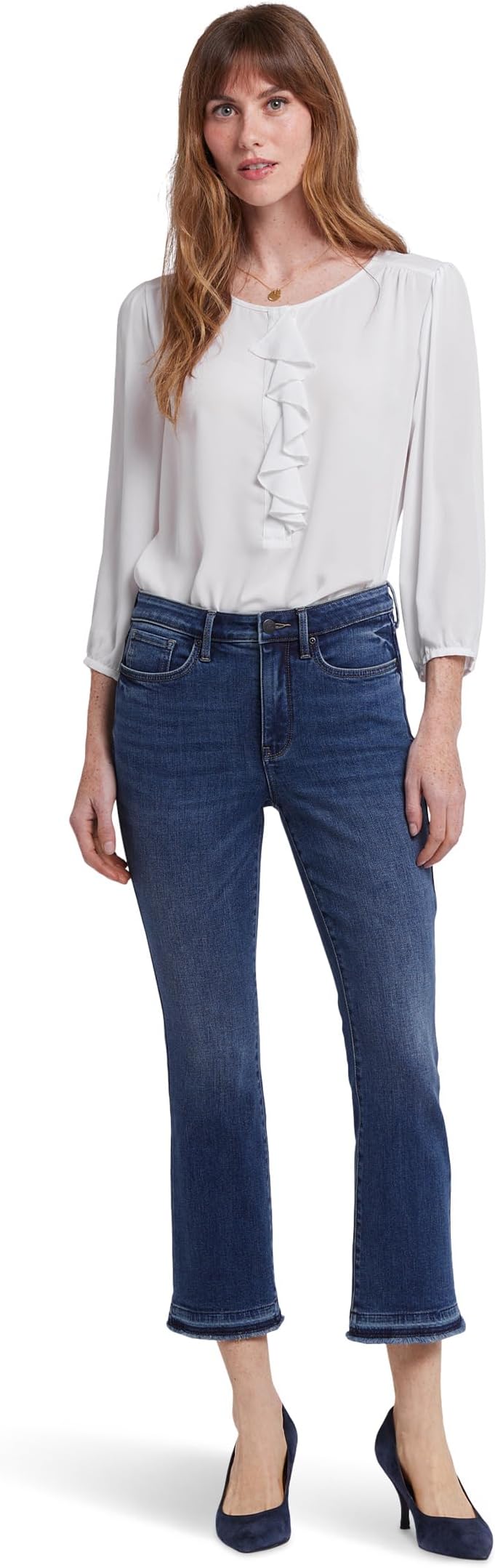 

Джинсы NYDJ Billie Mini Bootcut Ankle Released Hems Jeans in Rioja Springs, цвет Rioja Springs