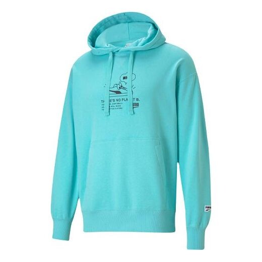

Толстовка men's casual printing hooded casual angel blue Puma, голубой
