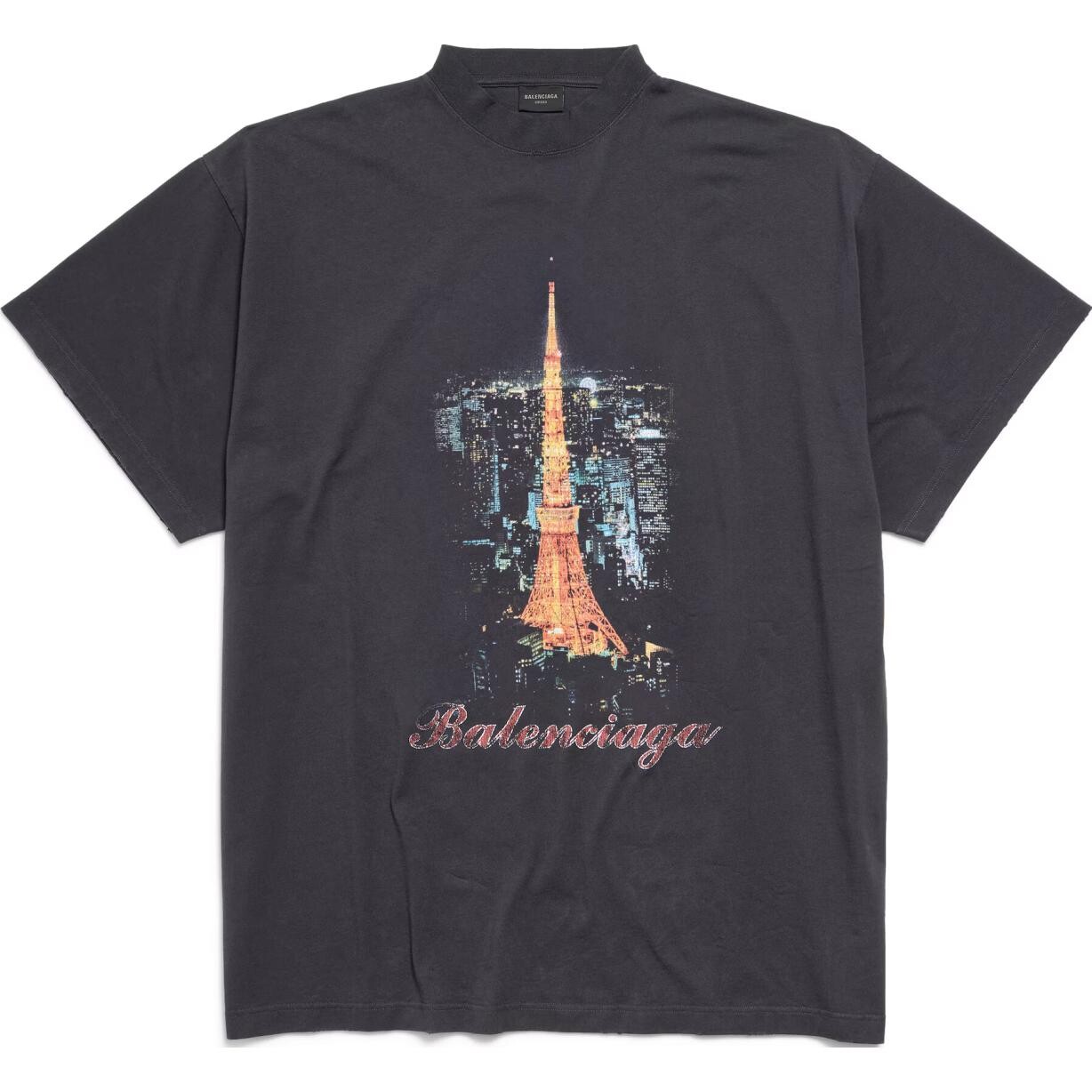 

Футболка мужская черная Balenciaga, черный