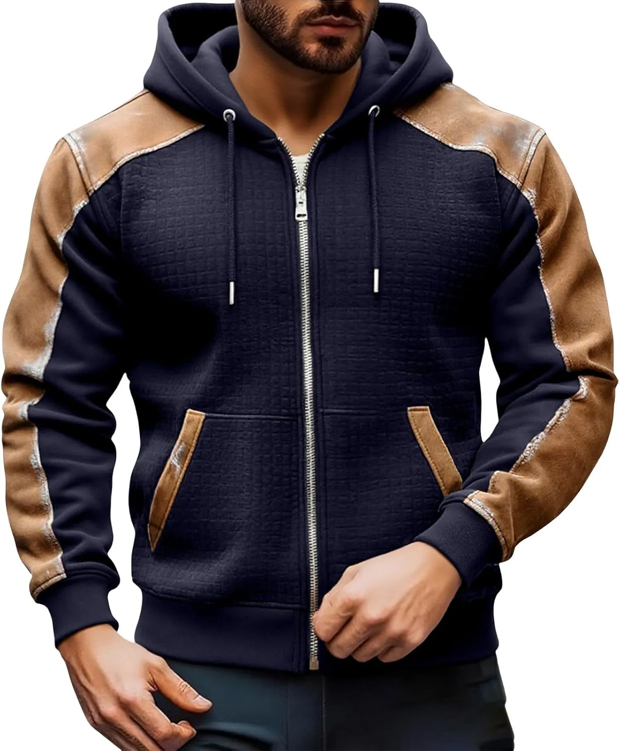 

Толстовка с капюшоном Full Zip для мужчин Casual Slim fit
