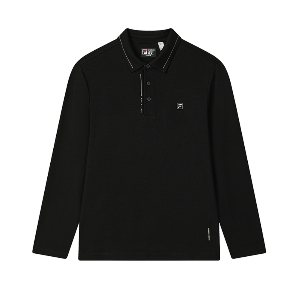 

FILA Белая футболка Polo мужская Jet Black, Белый, FILA Белая футболка Polo мужская Jet Black