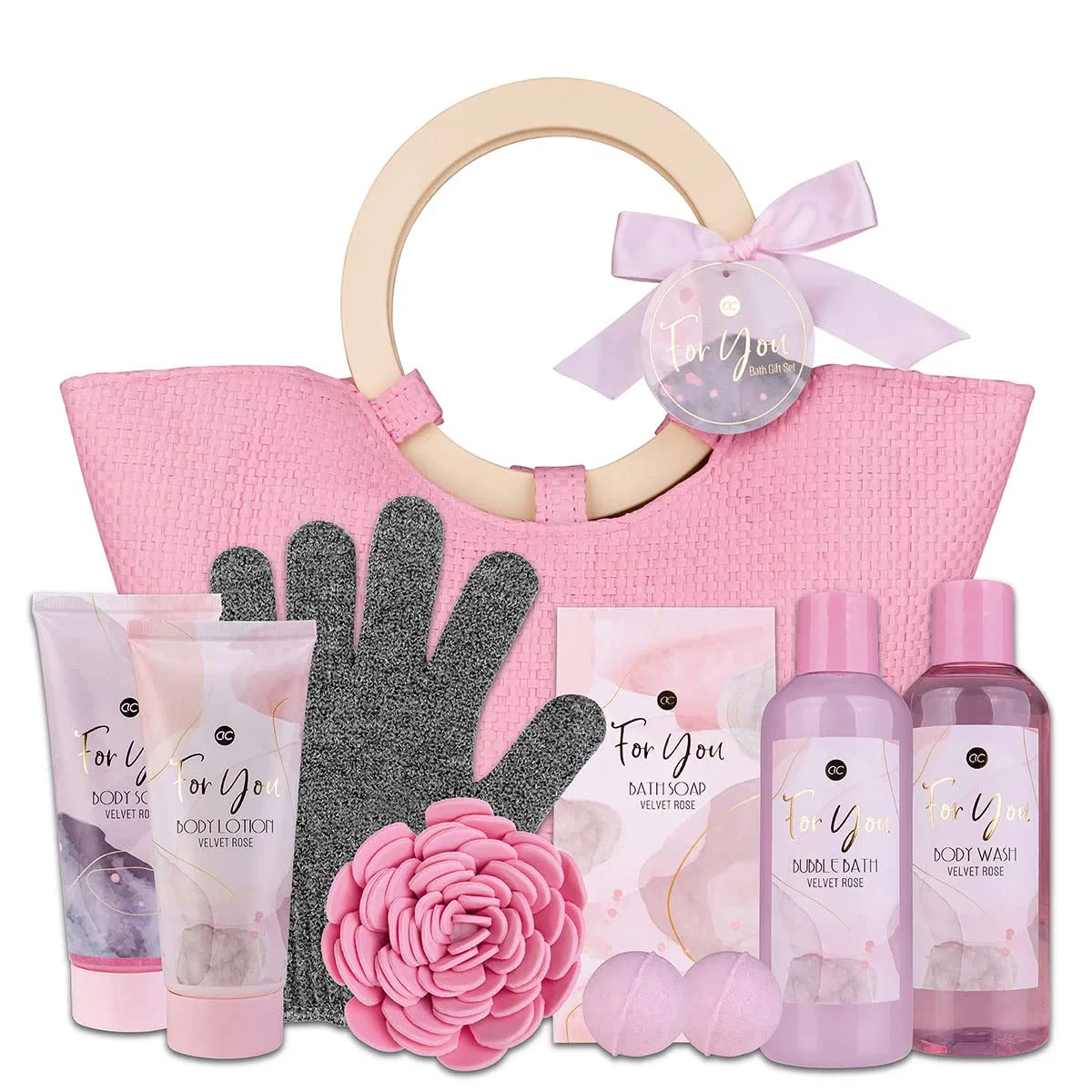 Женский подарочный набор для ванны «Pink Rose» от Accentra Accentra