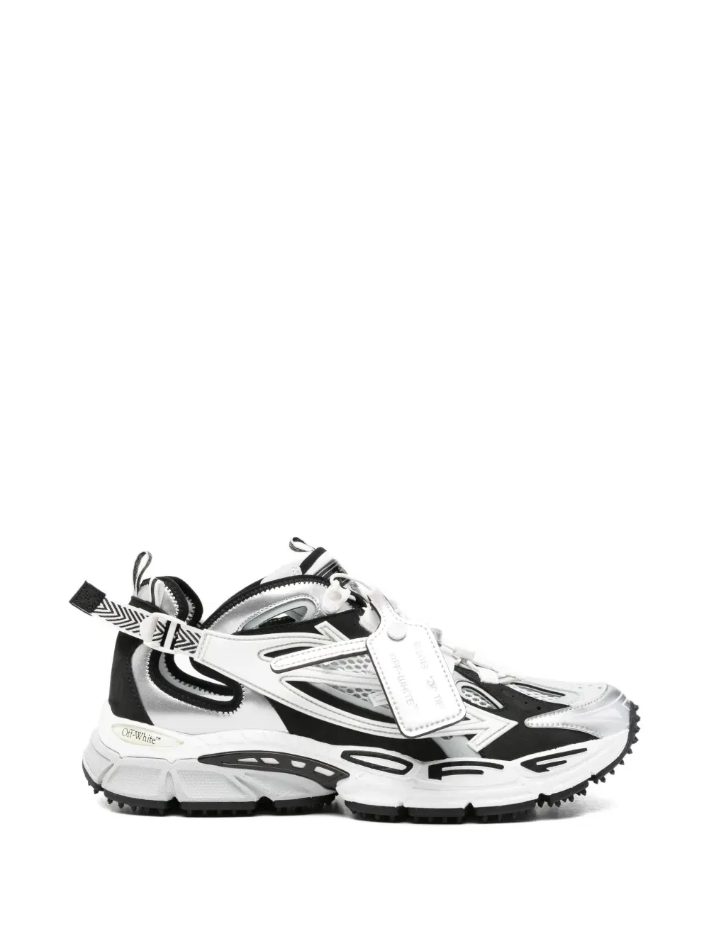 Кроссовки с панелями и логотипом OFF-WHITE, черный