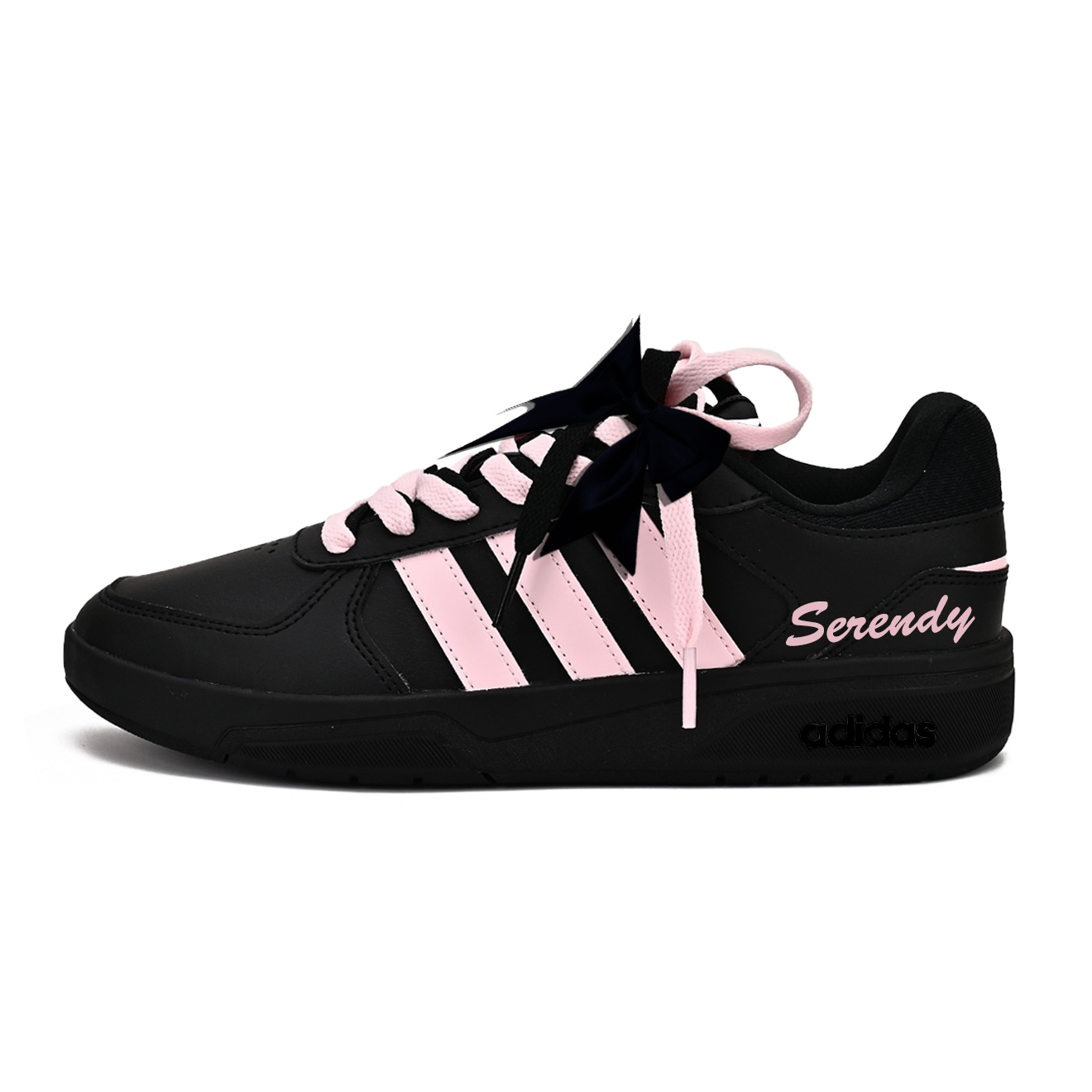 

Adidas Neo Кроссовки для скейтбординга Courtbeat The Order Of Sweet Powder с низким верхом, износостойкие, унисекс, черный с розовым