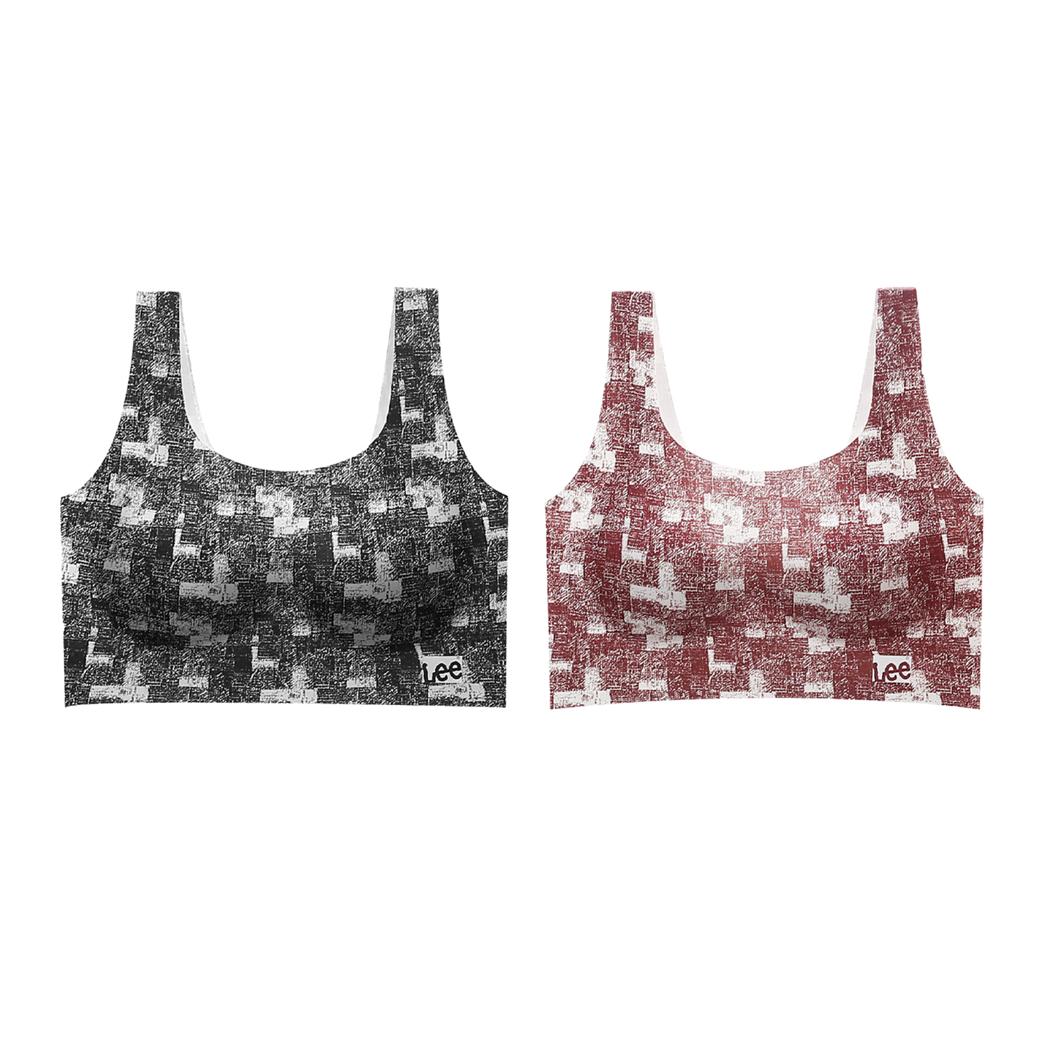 

Цветочный бра женский комбинированный набор Lee, черный