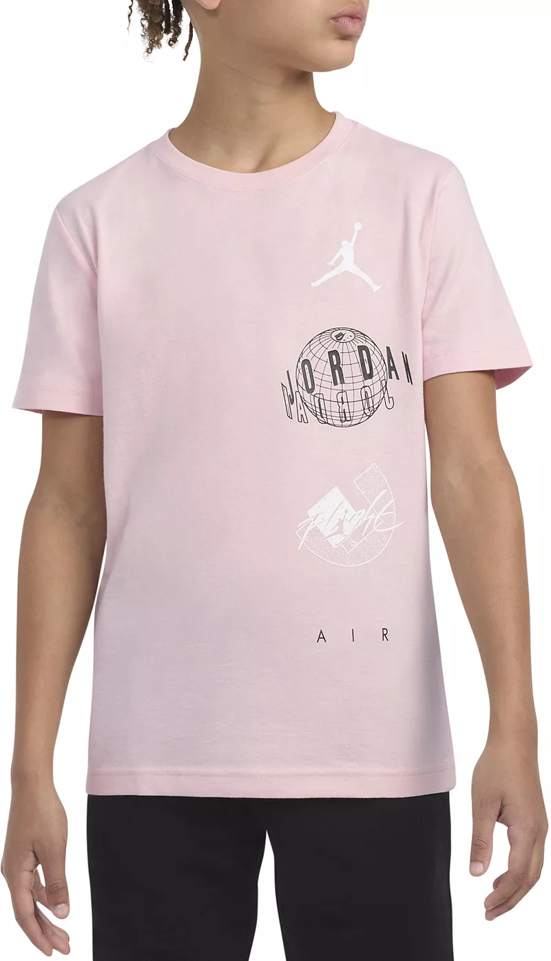 

Футболка Jordan Air Globe Jordan для мальчиков, цвет Legend Pink