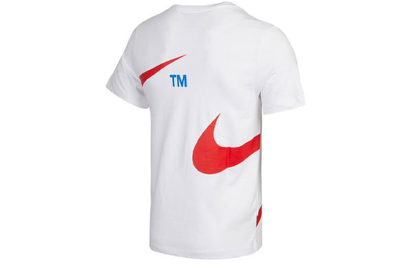 Футболка sportswear large logo printing round neck short sleeve white Nike, белый — фото 2