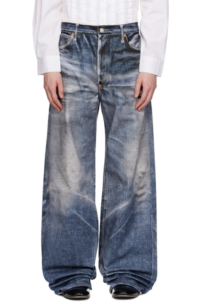 

Синие джинсы Levi's Edition Inkjet W Name Berberjin Junya Watanabe