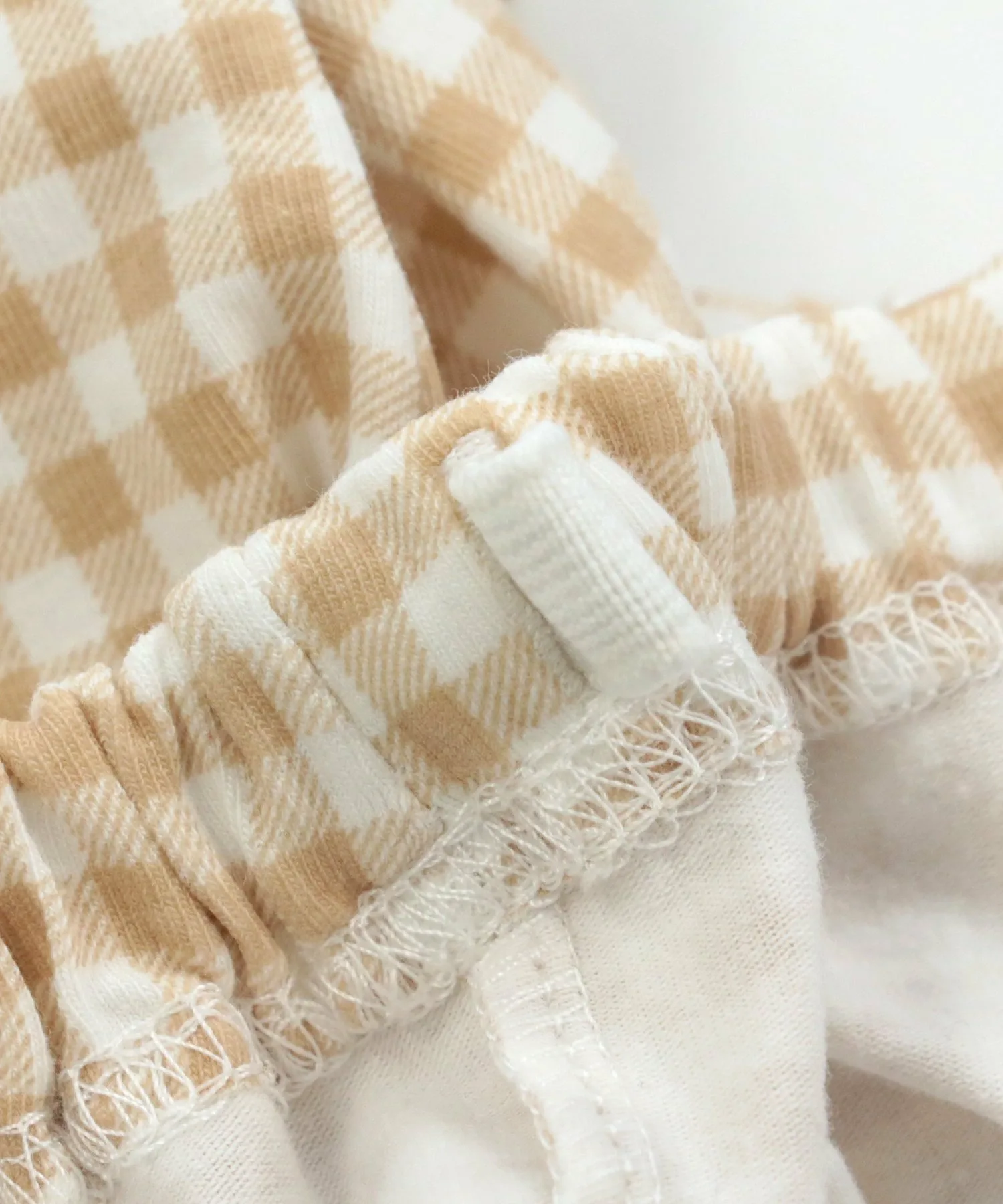 Леггинсы укороченной длины с эластичным рисунком Chil2, D-check/Beige — фото 2