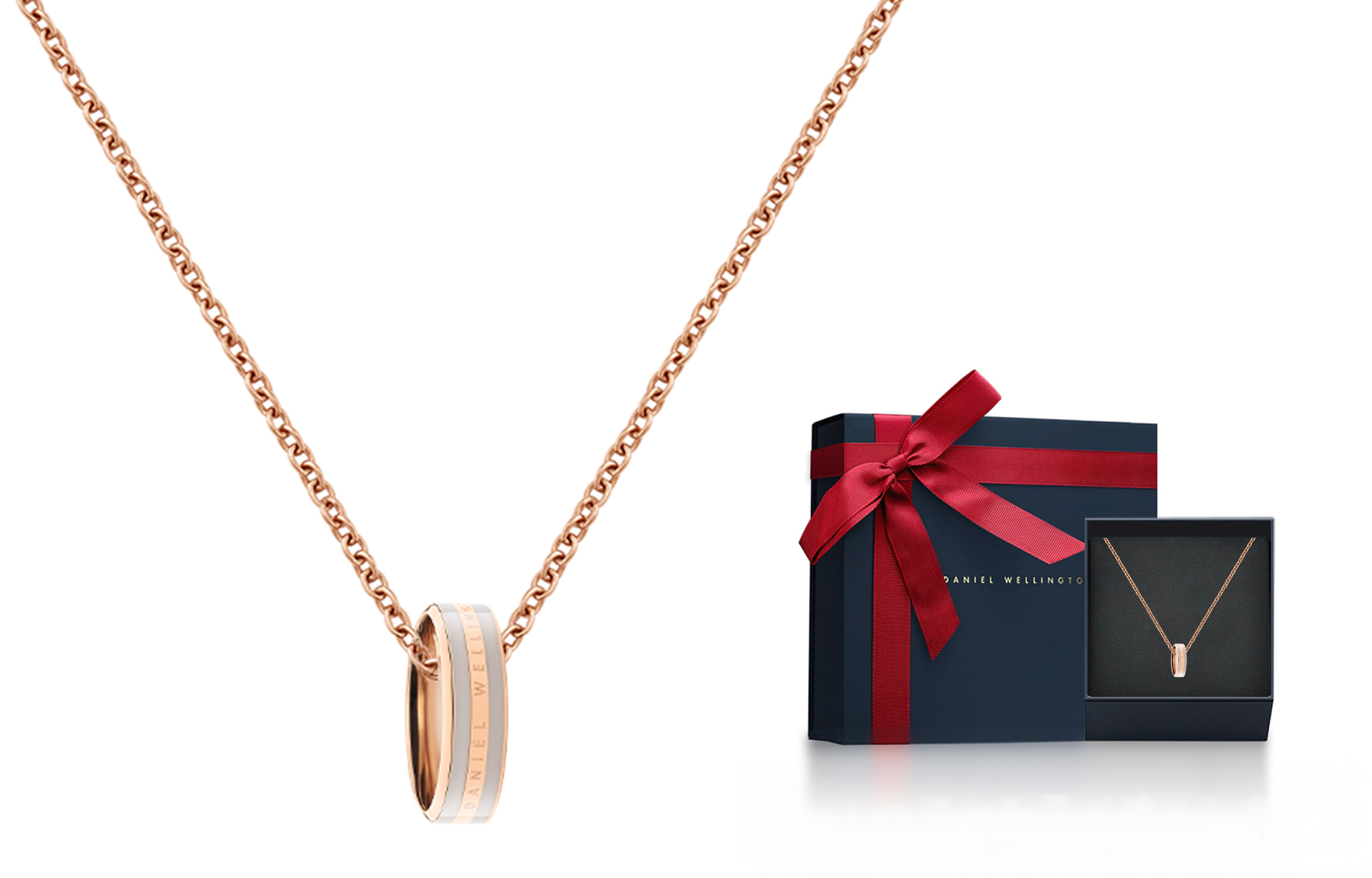 

DW/DanielWellington Колье Daniel Wellington K Gold унисекс керамическое серое gold