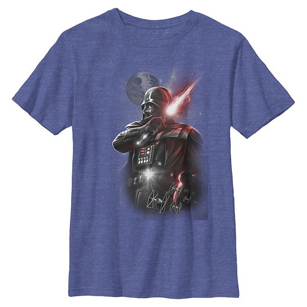 

Футболка с принтом Darth Vader для мальчиков 6-20 Star Wars, Royal Heather