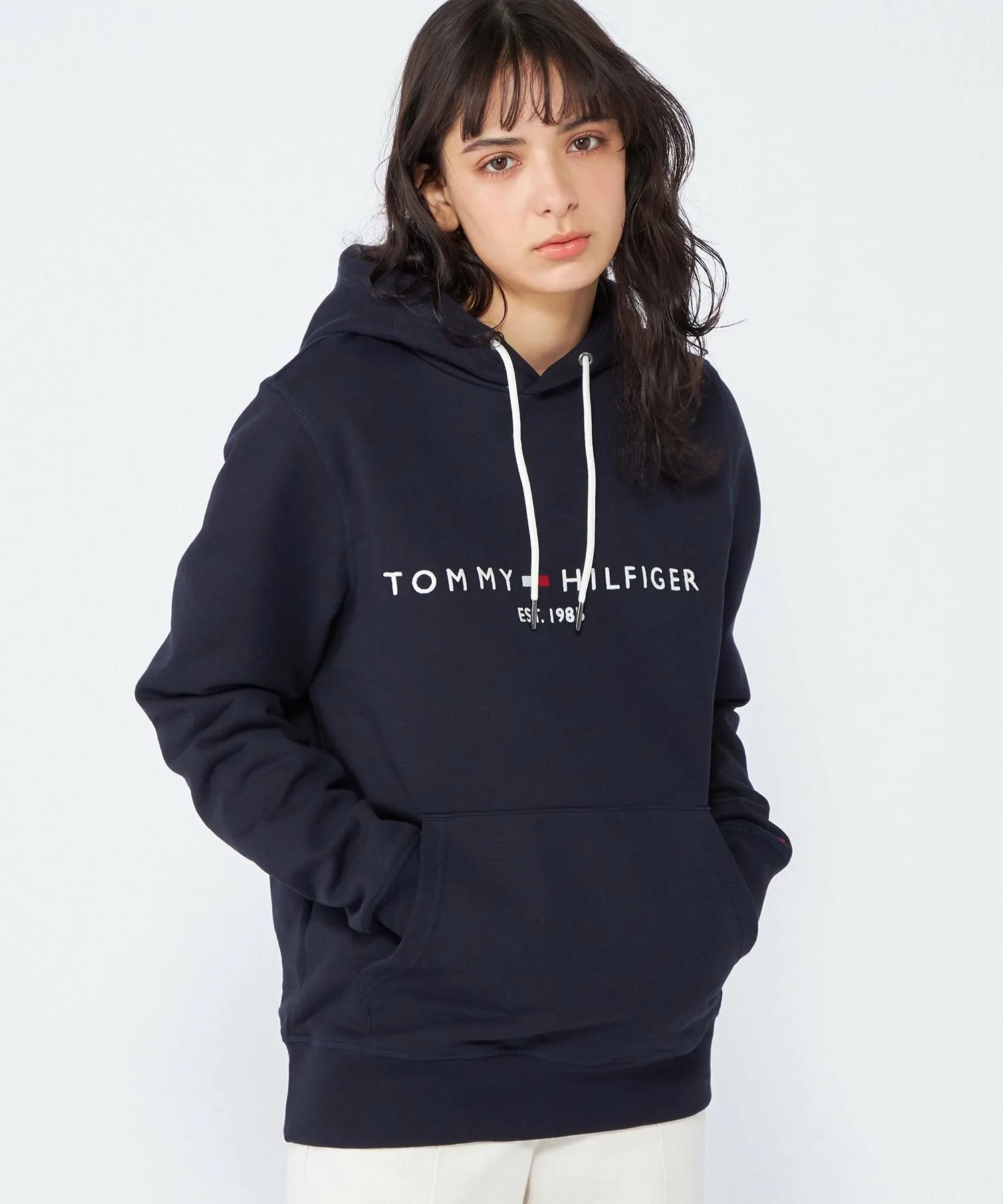 Толстовка с вышитым логотипом TOMMY HILFIGER, Navy DW5