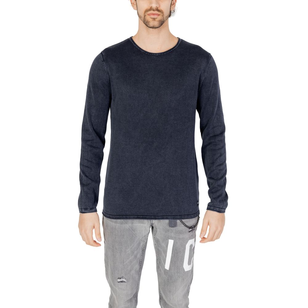 

Синяя хлопковая футболка Jack & Jones
