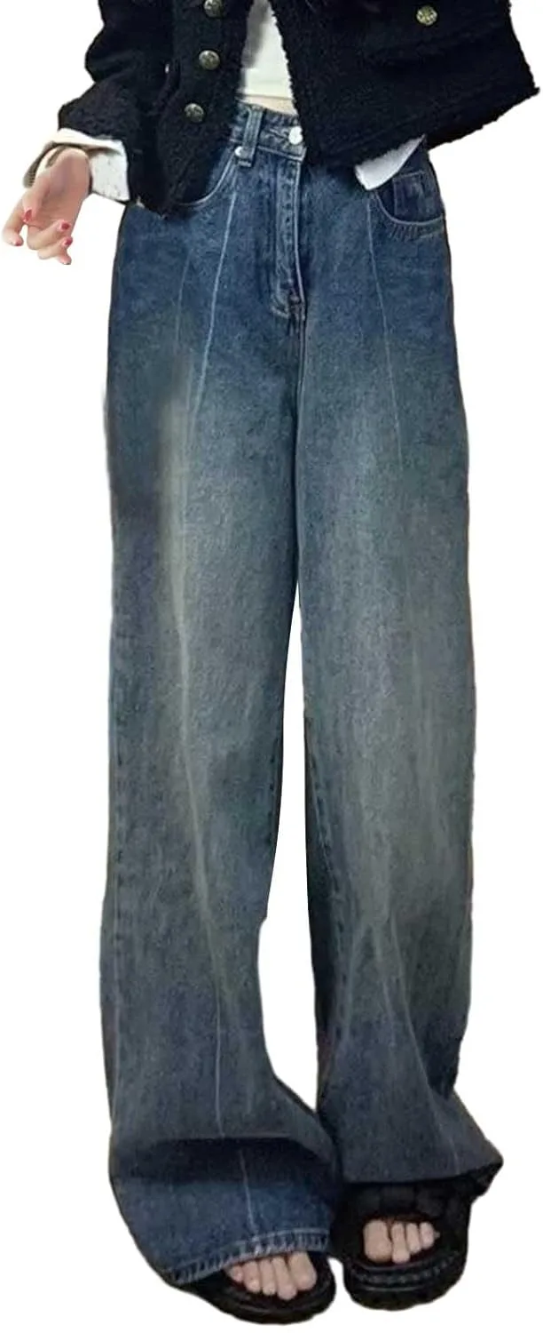 

Женские мешковатые джинсы High Waisted Wide Leg в стиле Y2k YOUYING