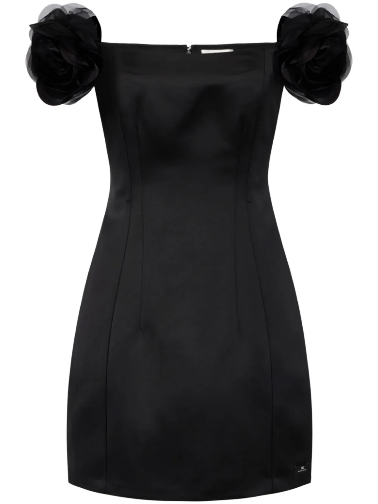 

Атласное платье Elisabetta Franchi, черный