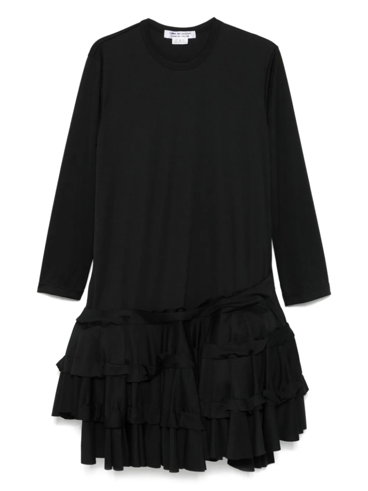 

Платье миди с оборками Comme Des Garçons Comme Des Garçons, черный