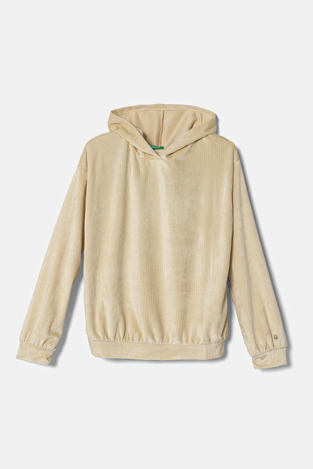 

Бархатная толстовка для детей United Colors of Benetton, бежевый