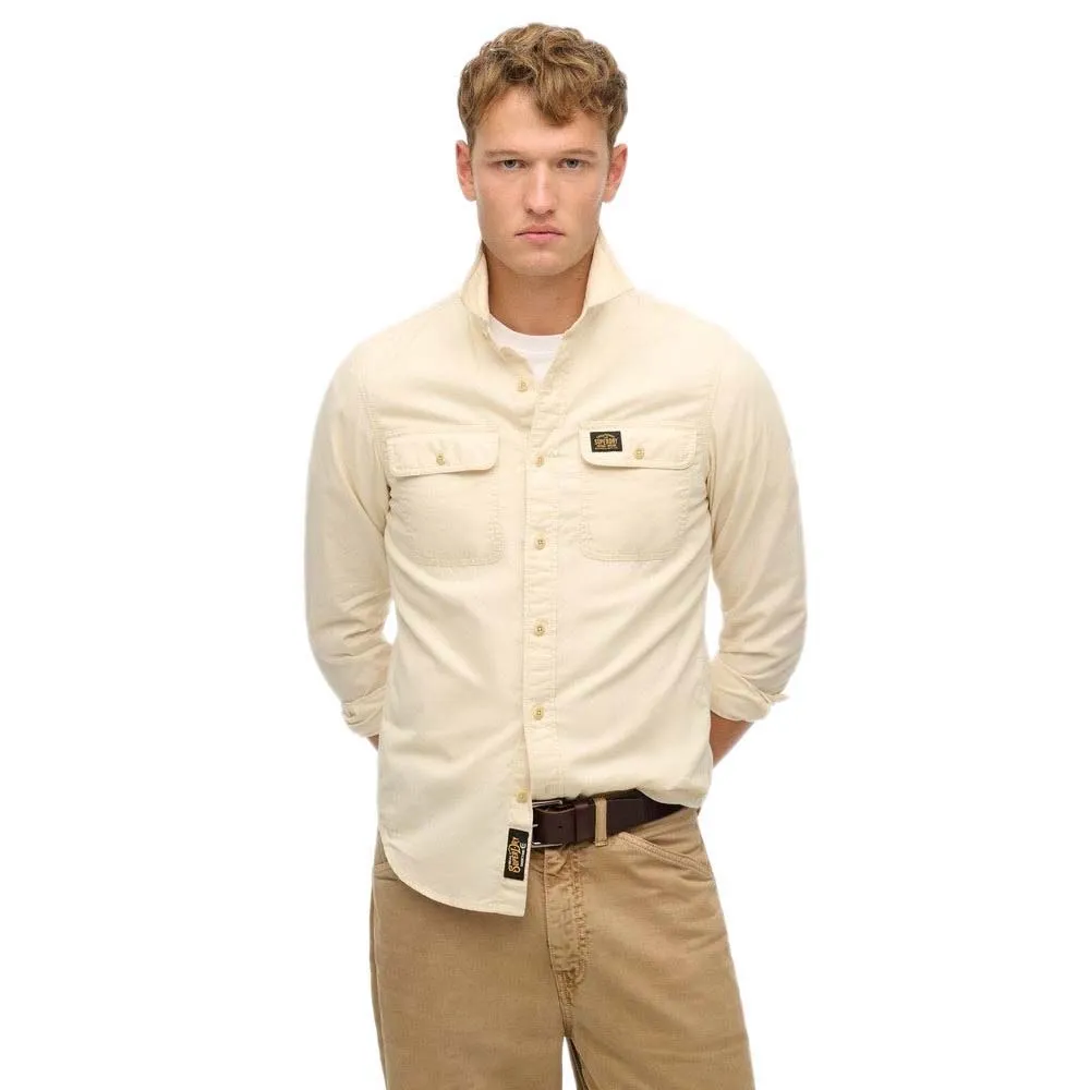 

Рубашка Superdry Cotton Workwear, бежевый