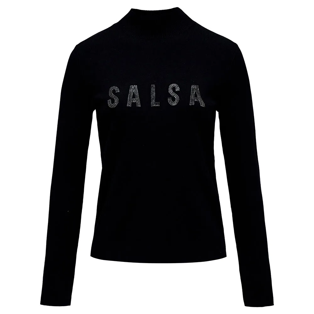 

Свитер Salsa Jeans 21010455 Slim Fit high neck, черный