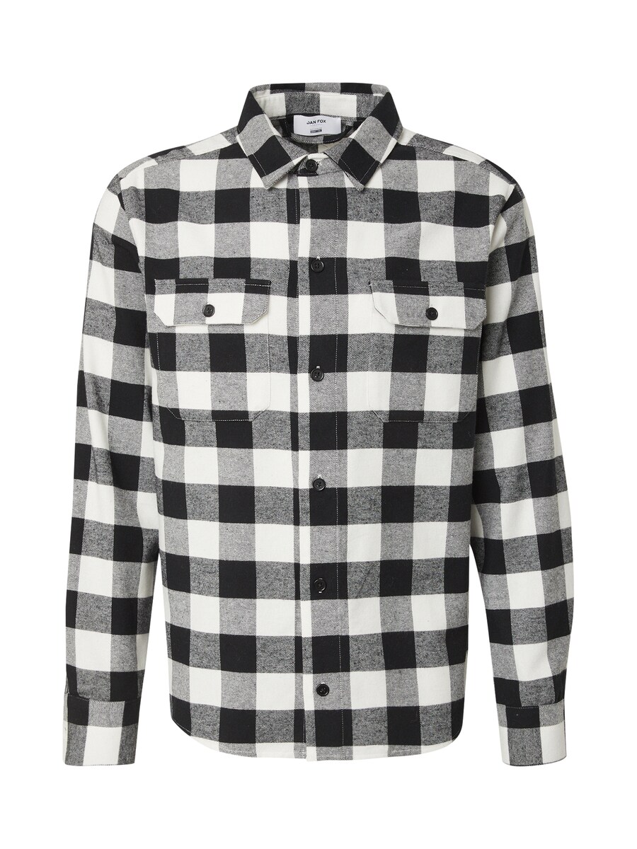 

Рубашка на пуговицах классического кроя DAN FOX APPAREL Efe, черный/белый