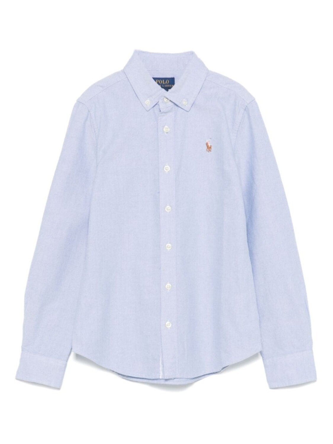 

Ralph Lauren Kids хлопковая рубашка, синий