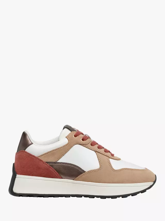 

Кроссовки Geox Amabel Retro Lace-Up, цвет nude/multi