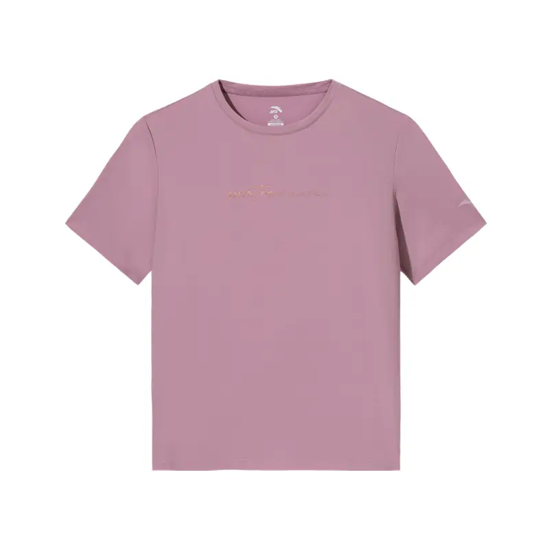 

ANTA Футболка для разнообразных тренировок женская Rose Purple Pink, Розовый, ANTA Футболка для разнообразных тренировок женская Rose Purple Pink