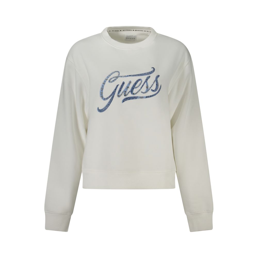 

Белый хлопковый свитер Guess Shoes