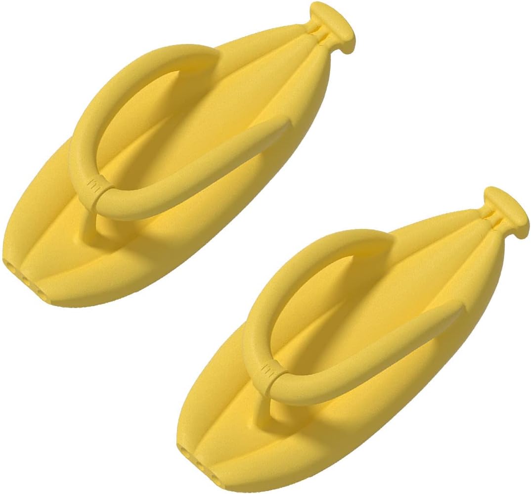 

Шлепанцы Yesness Banana, летние вьетнамки Banana для женщин и мужчин, нескользящие шлепанцы с толстой подошвой для ванной и бассейна, желтый