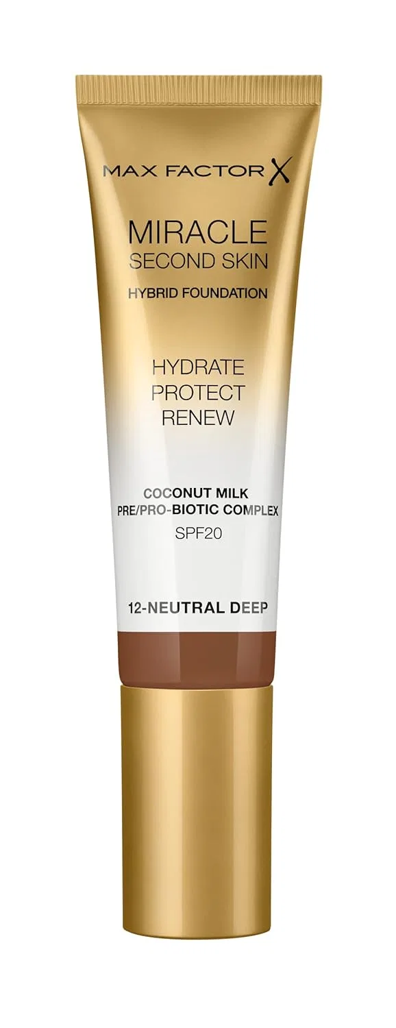 Увлажняющая тональная основа Miracle Second Skin от Max Factor Max Factor, Neutral Deep