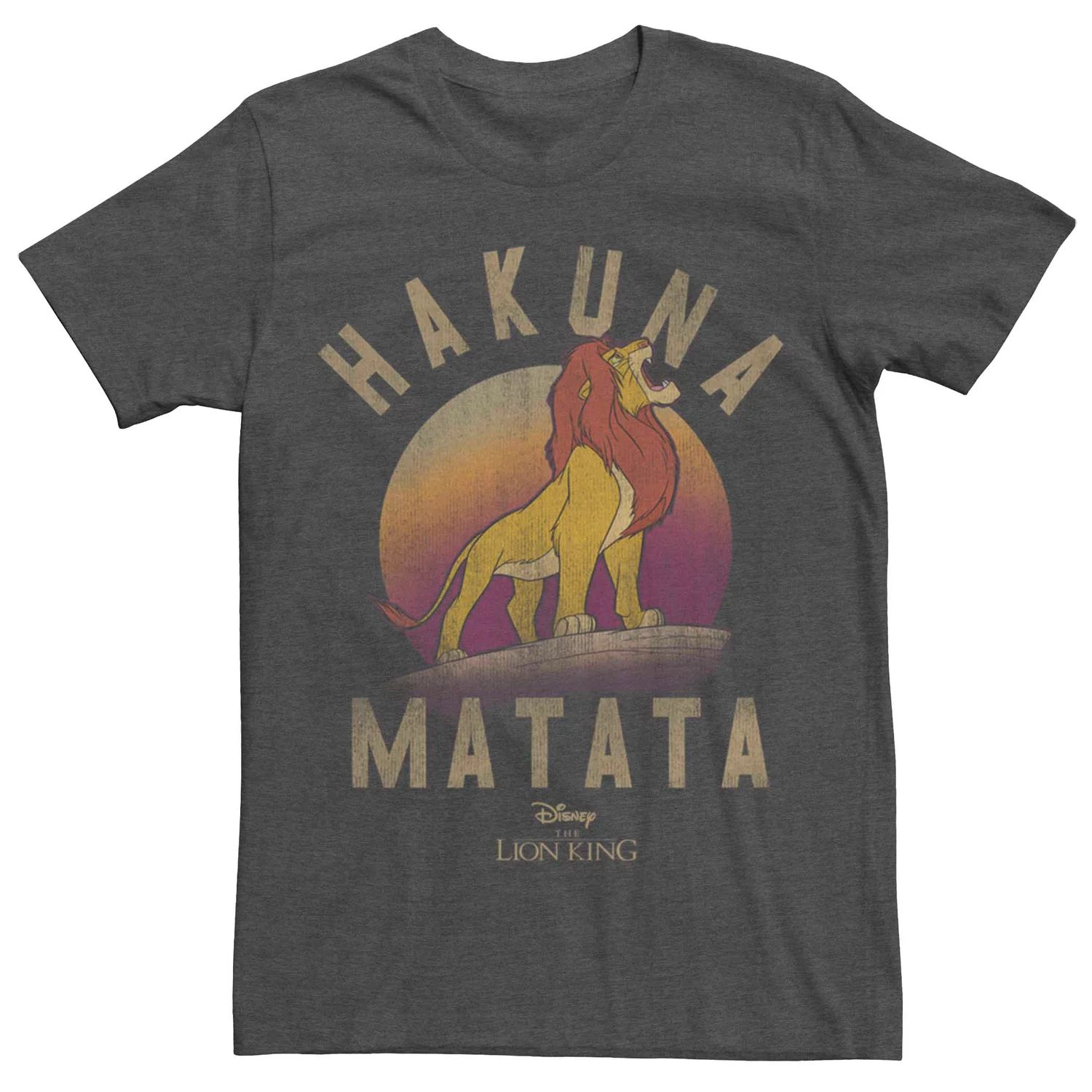 

Мужская футболка Disney King Lion King Simba Hakuna Matata Roar Licensed Character