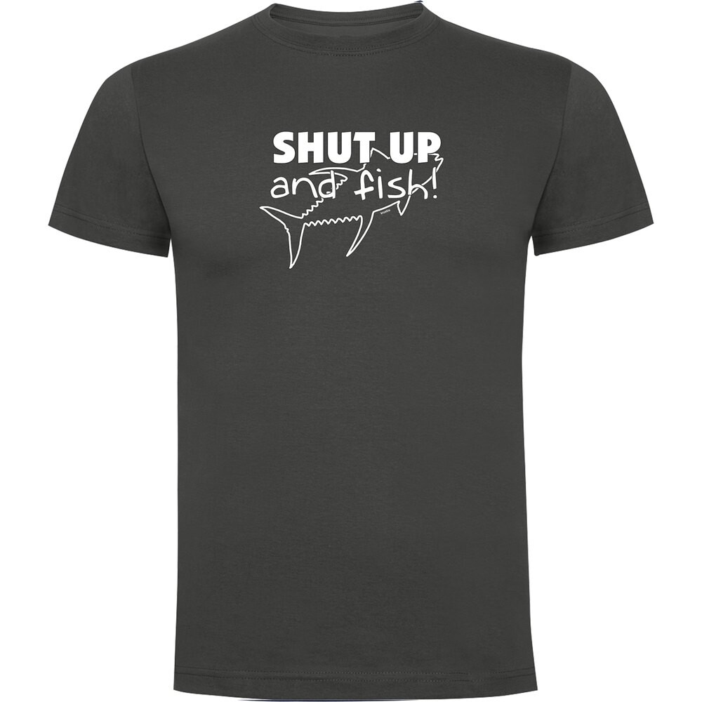 

Футболка Kruskis Shut Up And Fish, серый