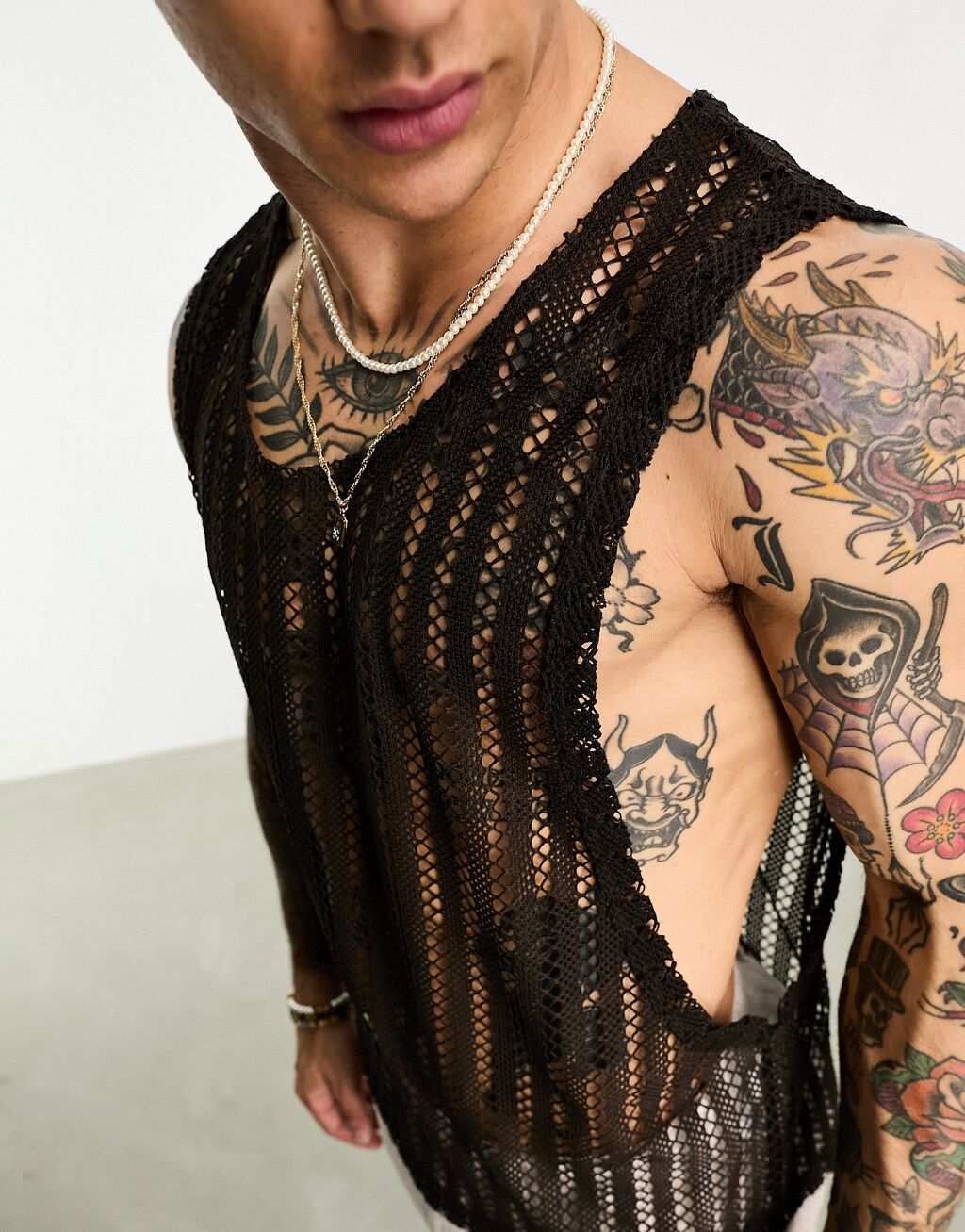 

Свободный жилет из темно-коричневой ткани ASOS DESIGN, связанный крючком, Коричневый, Свободный жилет из темно-коричневой ткани ASOS DESIGN, связанный крючком